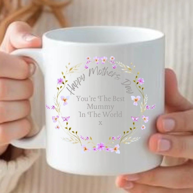 Image of Aye Do Gifts Happy Mother's Day Pretty Flowers Mug - 4466 White female One Size