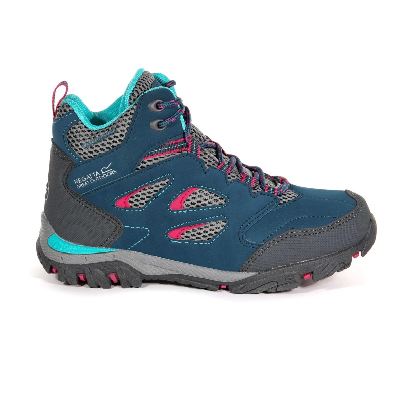 Image of Regatta Boys & Girls Holcombe IEP Isotex Waterproof Walking Boots UK Size 1 (EU 33) Morocan/Duchess RKF573-749-1
