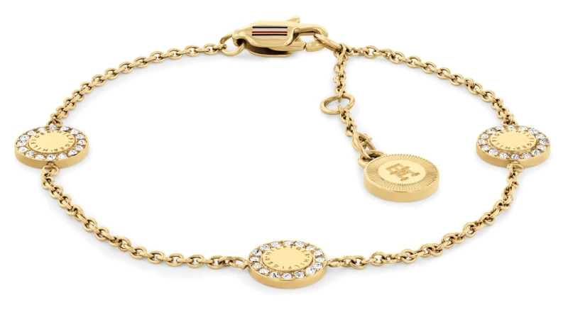 Image of Tommy Hilfiger 2780905 Womens Mini Crystals Gold-Tone Jewellery