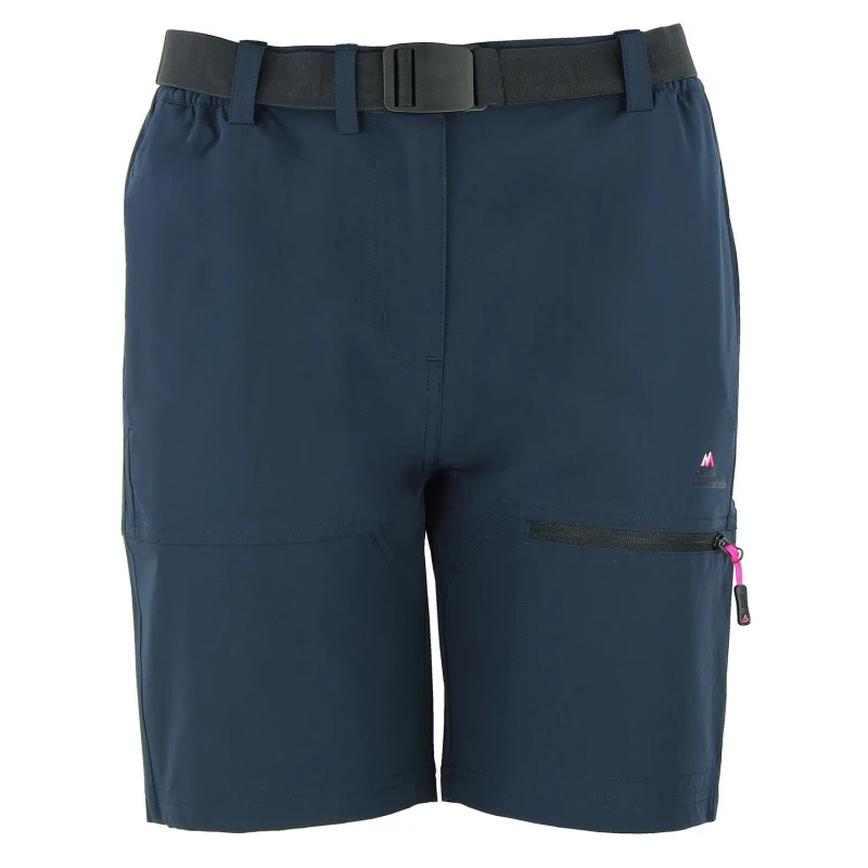 Image of Shorts with belt For Her Peak Mountain Bleu Female S