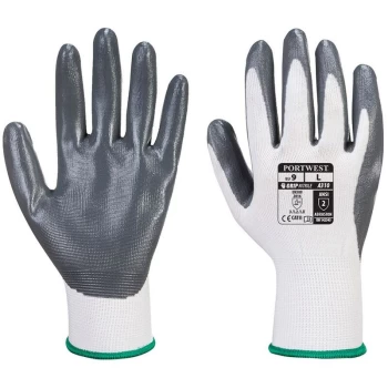 Image of Portwest A310GRWL - sz L Flexo Grip Nitrile Glove - Grey