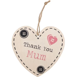 Image of Thank You Mum Hanging Heart Sign