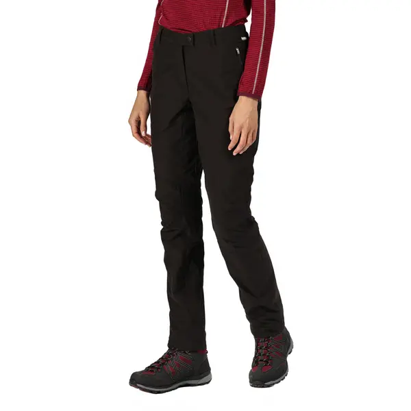 Image of Regatta Womens Highton Winter Multi Pocket Walking Trouser 14 - Waist 31' (79cm), Inside Leg 31' Black RWJ238R-800-14R