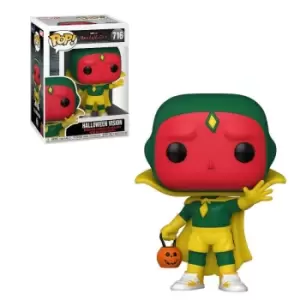 Image of Marvel WandaVision Halloween Vision Pop! Vinyl Figure