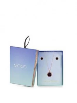 Image of Mood Rose Gold Plated Purple Halo Set