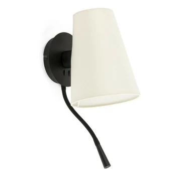 Image of Faro LUPE - Reading Light Wall Light Black, E27