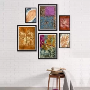 Image of SET_004 Multicolor Decorative Framed Painting (6 Pieces)