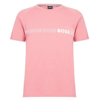 Image of Boss RN Logo Slim Fit T Shirt - Pink
