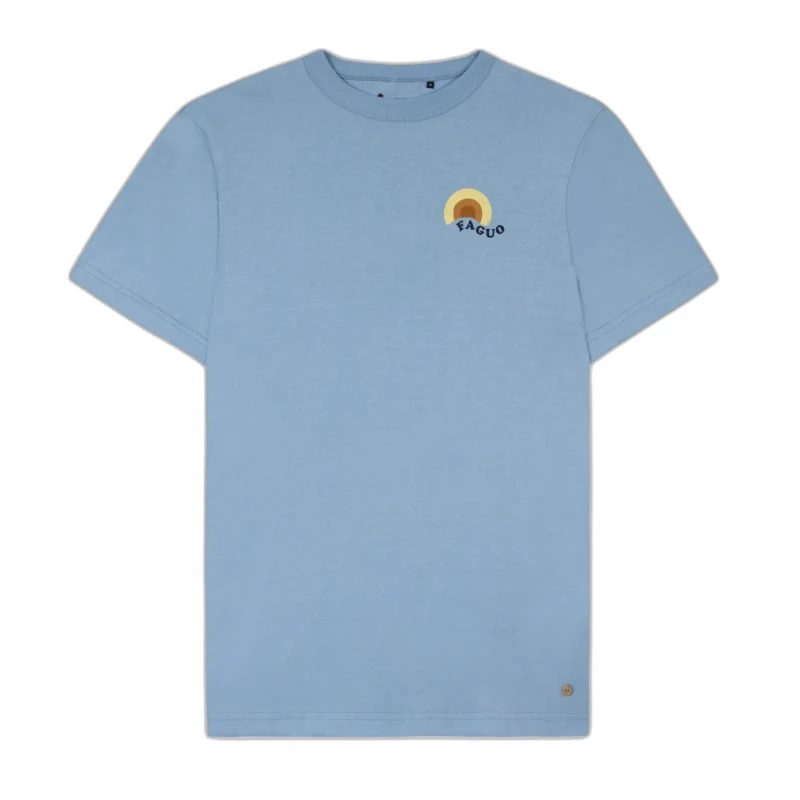 Image of Faguo Recycled cotton T-Shirt Faguo Lugny Bleu Unisex S