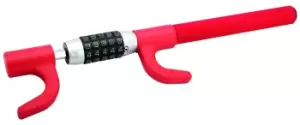 Image of Olympia LKZ 109 - Steering wheel lock - Combination lock - Red -...