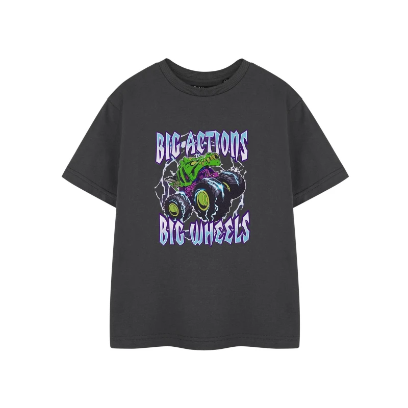 Image of Hot Wheels Short Sleeved T-Shirt Grey male