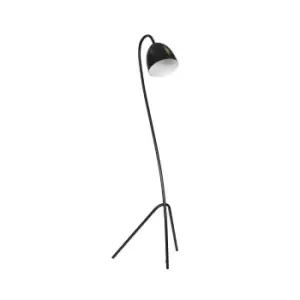 Image of Haris Black/White Tripod Floor Lamp 1x E27