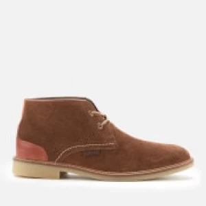 Image of Barbour Mens Kalahari Suede Desert Boots - Dark Sand - UK 11
