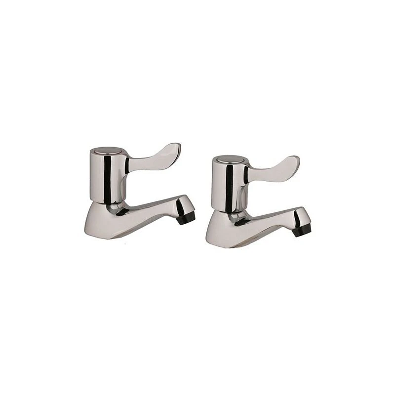 Image of BUYAPARCEL Pro Tap Lever Bath Pillar Taps 298626CP Chrome Plated 298626CP