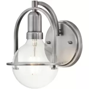 Image of Quintiesse Hinkley Somerset Wall Lamp Brushed Nickel