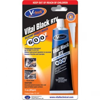Image of Streetwize V-Tech Gasket Makers - 85g Vital Black RTV