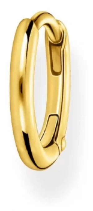 Image of Thomas Sabo 18k Gold Plated Single Hoop Earring 13.5mm CR656 Jewellery