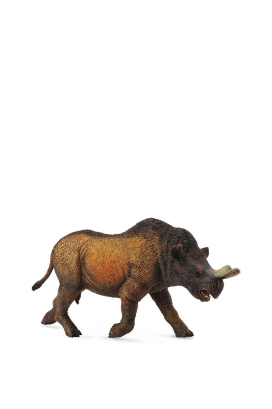 Image of CollectA Prehistoric Megacerops Toy Brown unisex