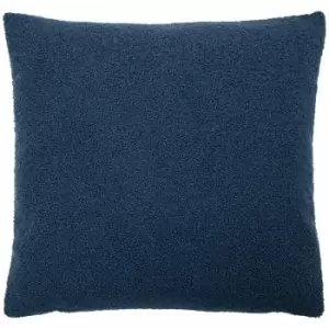 Image of Furn Malham Textured Fleece Cushion Cover, Royal, 50 x 50 Cm