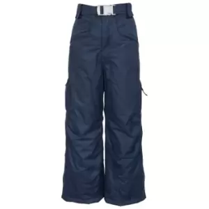 Image of Trespass Kids Unisex Marvelous Ski Pants With Detachable Braces (7/8 Years) (Navy)