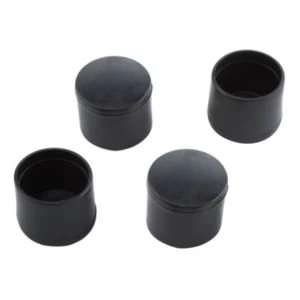 Image of BQ Black Plastic Castor Cup Dia19mm Pack of 4