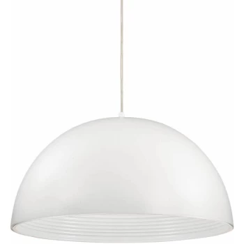 Image of Ideal Lux Lighting - Ideal Lux Don - 1 Light Small Dome Ceiling Pendant White, E27