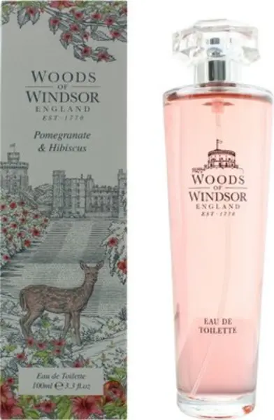 Image of Woods Of Windsor Pomegranate & Hibiscus Eau de Toilette For Her 100ml