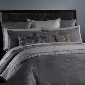 Image of Donna Karan Gravity Double Duvet Cover, Charcoal