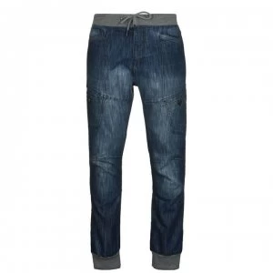 Image of No Fear Cuffed Jeans Mens - Mid Wash