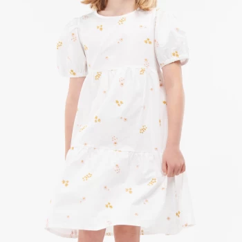 Image of Barbour Girls Isabelle Dress - Off White - 12-13 Years