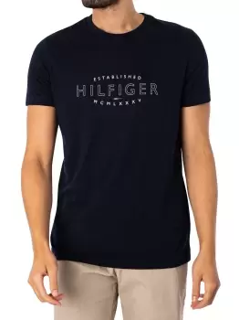 Image of Curved Logo Slim T-Shirt