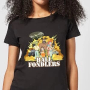 Image of Rick and Morty Ball Fondlers Womens T-Shirt - Black - S