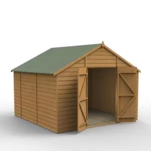 Image of Forest Garden 10X10 Ft Apex Shiplap Wooden Shed With Floor (Base Included) - Assembly Service Included