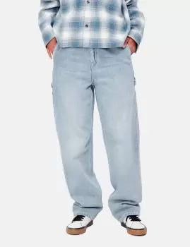 Image of Carhartt-WIP Womens Pierce Pant (Denim/Straight) - Blue Light Stone Washed