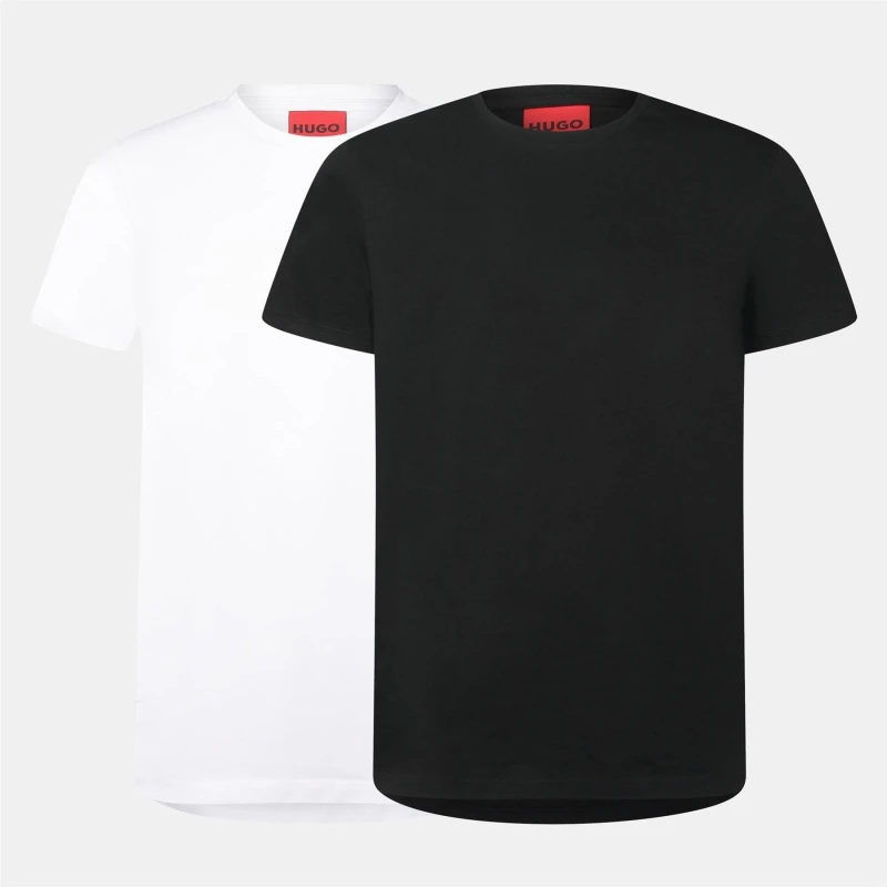 Image of Hugo Crew Neck Short Sleeve T Shirts - White White XS