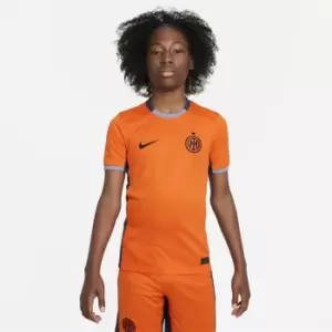 Image of Nike Inter Milan Third Shirt 2023 2024 Juniors - Orange