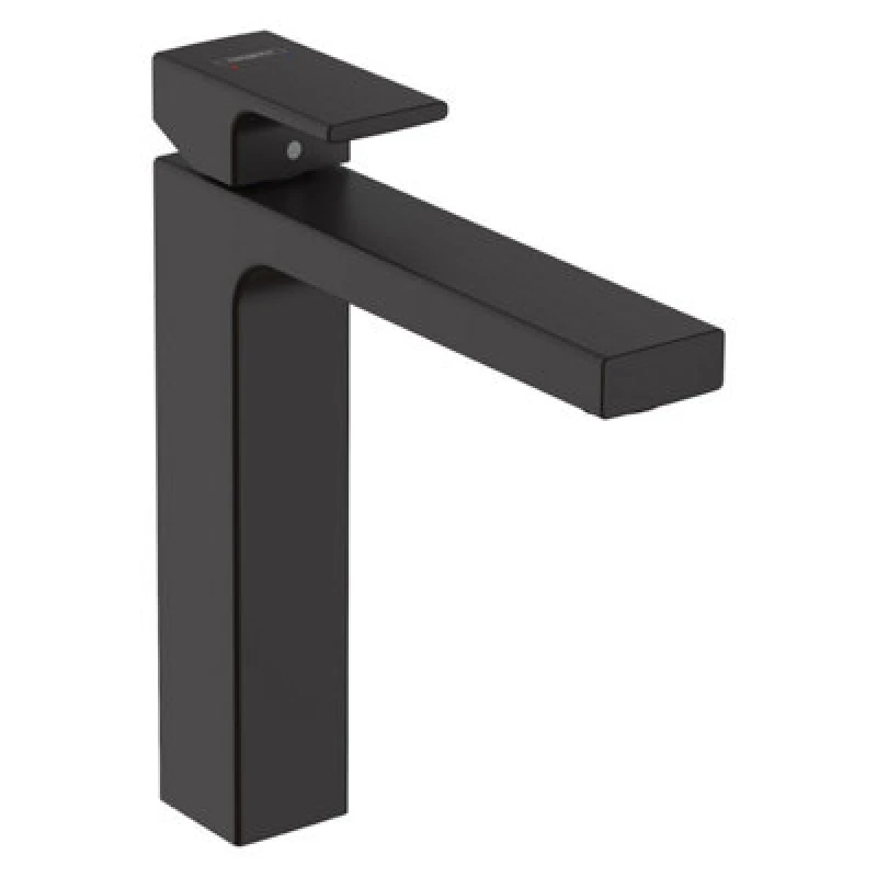Image of Hansgrohe Vernis Shape High Rise Basin Mixer Tap 190 Matt Black - 71591670 - Hansgrohe 71591670