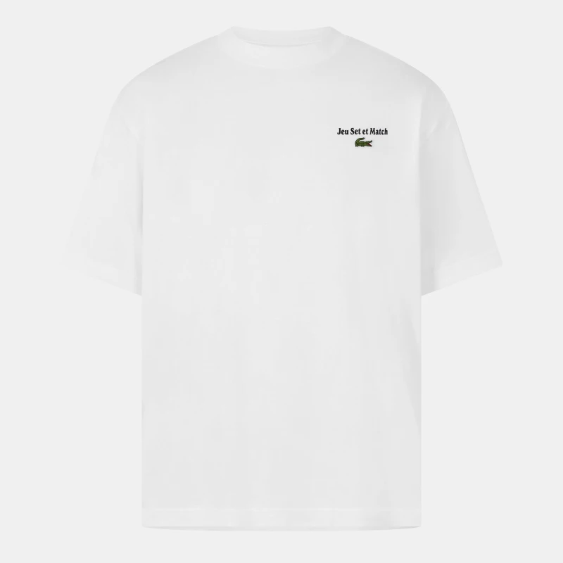 Image of Lacoste Mens T-Shirt White 001 male M