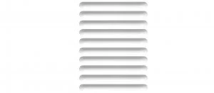 Image of Wickes Pull Door Handle - White Plastic 105mm Pack of 10