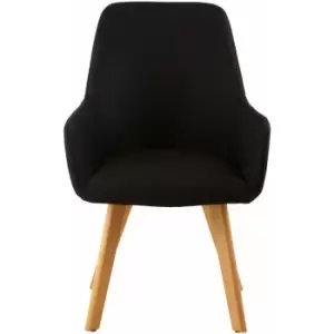 Image of Stockholm Black Leisure Chair - Premier Housewares