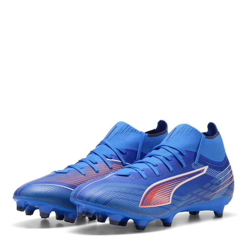 Image of Puma PUMA Puma Ultra 5 Match Adults Firm Ground Football Boots Blue/White male 10 (44.5)