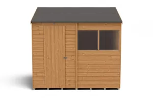 Image of Forest Garden 8 x 6ft Reverse Apex Overlap Dip Treated Shed