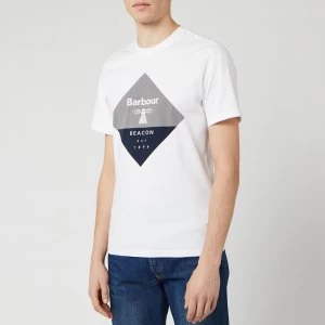 Image of Barbour Beacon Mens Diamond T-Shirt - White - M