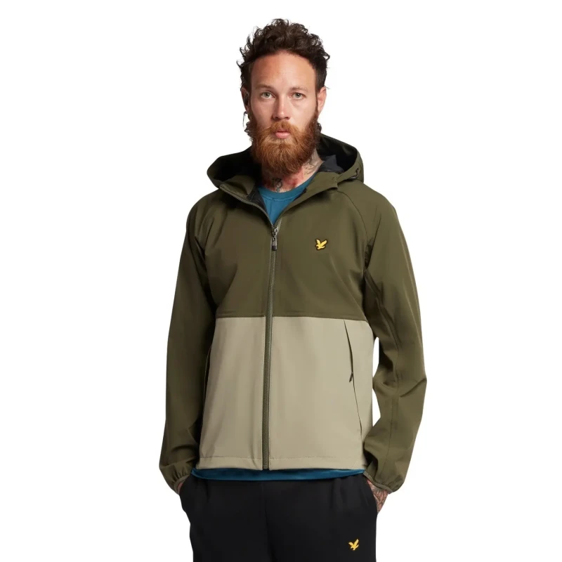 Image of Lyle & Scott Hooded jacket Lyle & Scott Energy Vert Male L
