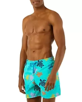 Image of Vilebrequin Turtle Print Swim Trunks