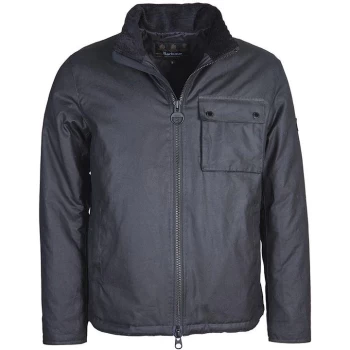 Image of Barbour International Kirby Wax Jacket - Black BK11