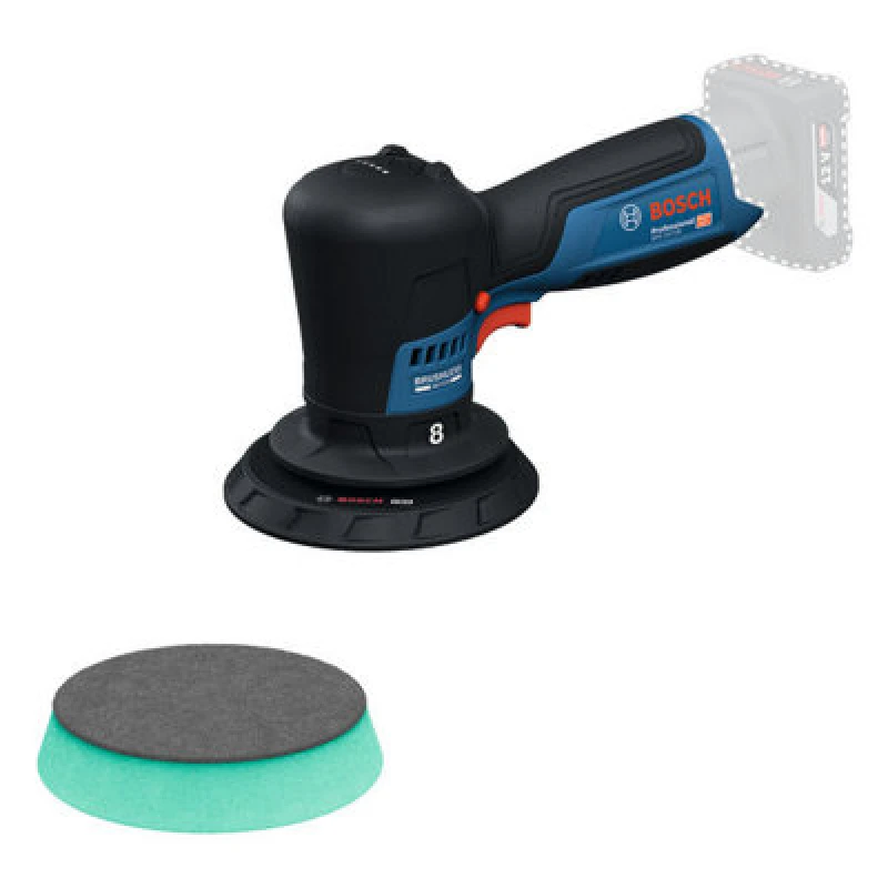 Image of Bosch GPX 12V-125 12v Cordless Spot Repair Polisher 125mm 06019L4100 Batteries: No Batteries