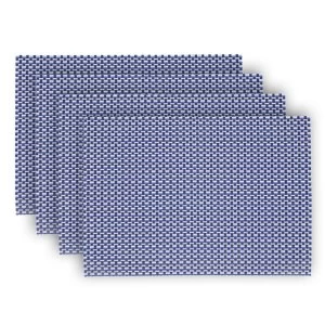 Image of Denby Set Of 4 Woven Imperial Blue Placemats