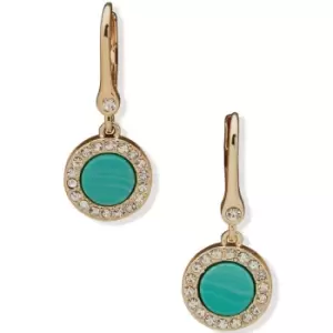 Image of Ladies DKNY Jewellery Base metal PE INLAY DROP Gold / Green