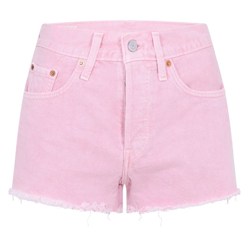Image of Levis Womens Original Light Denim Shorts Quartz Pink female 25 L32